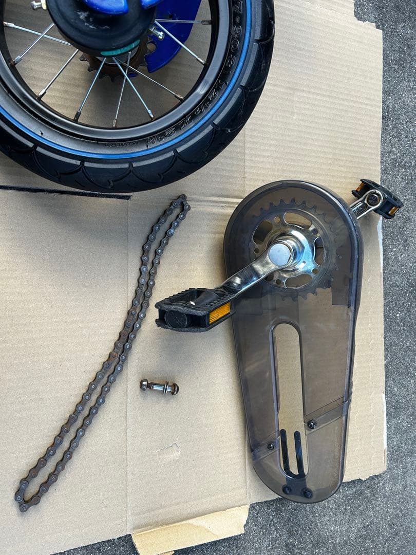 へんしんバイク 幼児用自転車 12インチ 青　補助輪付き