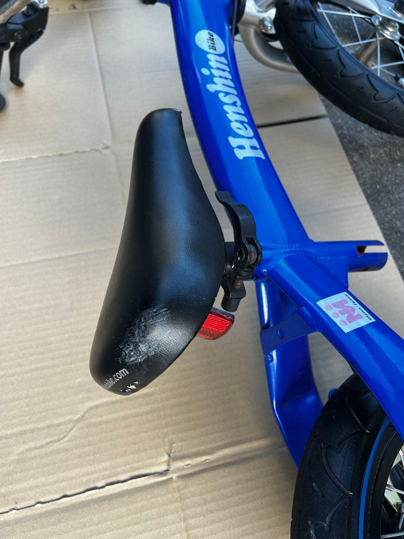 へんしんバイク 幼児用自転車 12インチ 青　補助輪付き