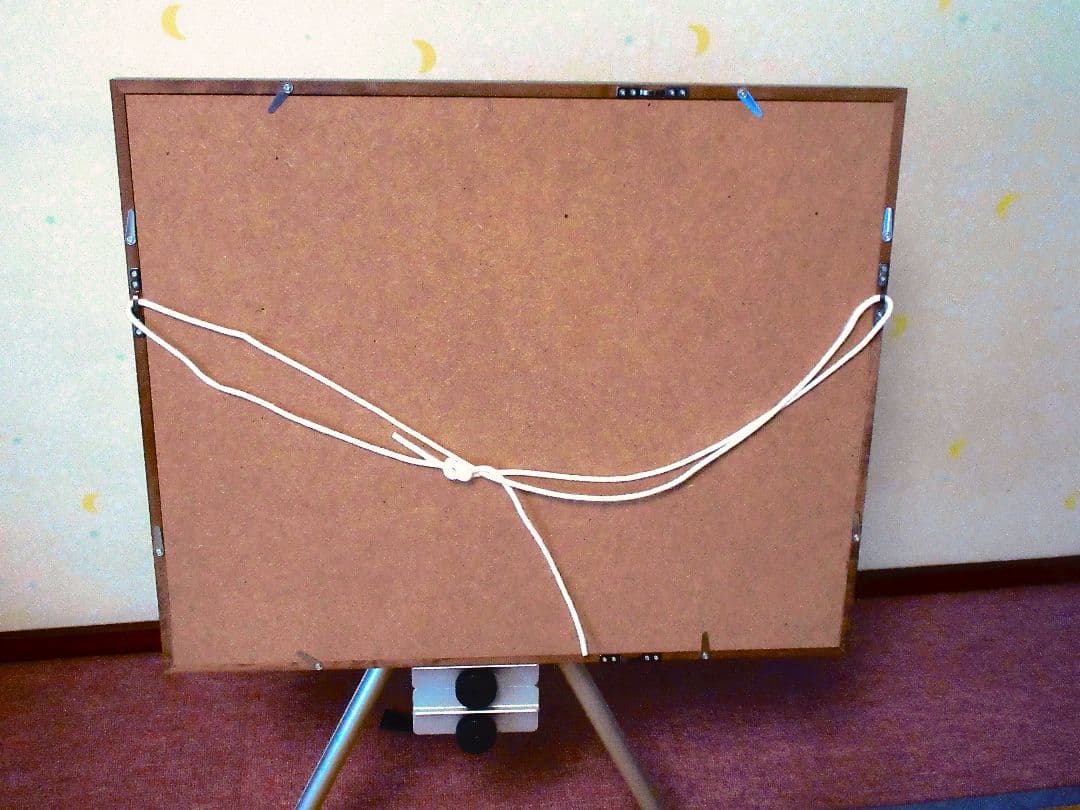 田園風景 水彩画 額縁付き