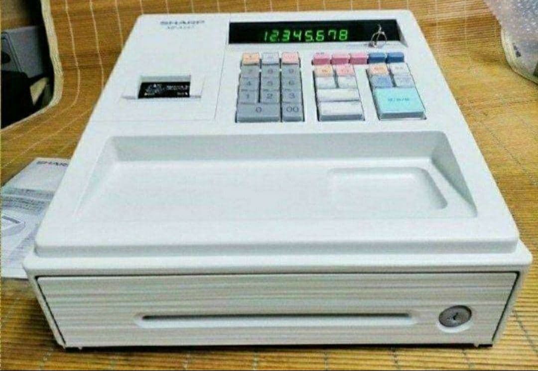 シャープレジスター　XE-A147　PC連携売上管理フル設定無料　742227