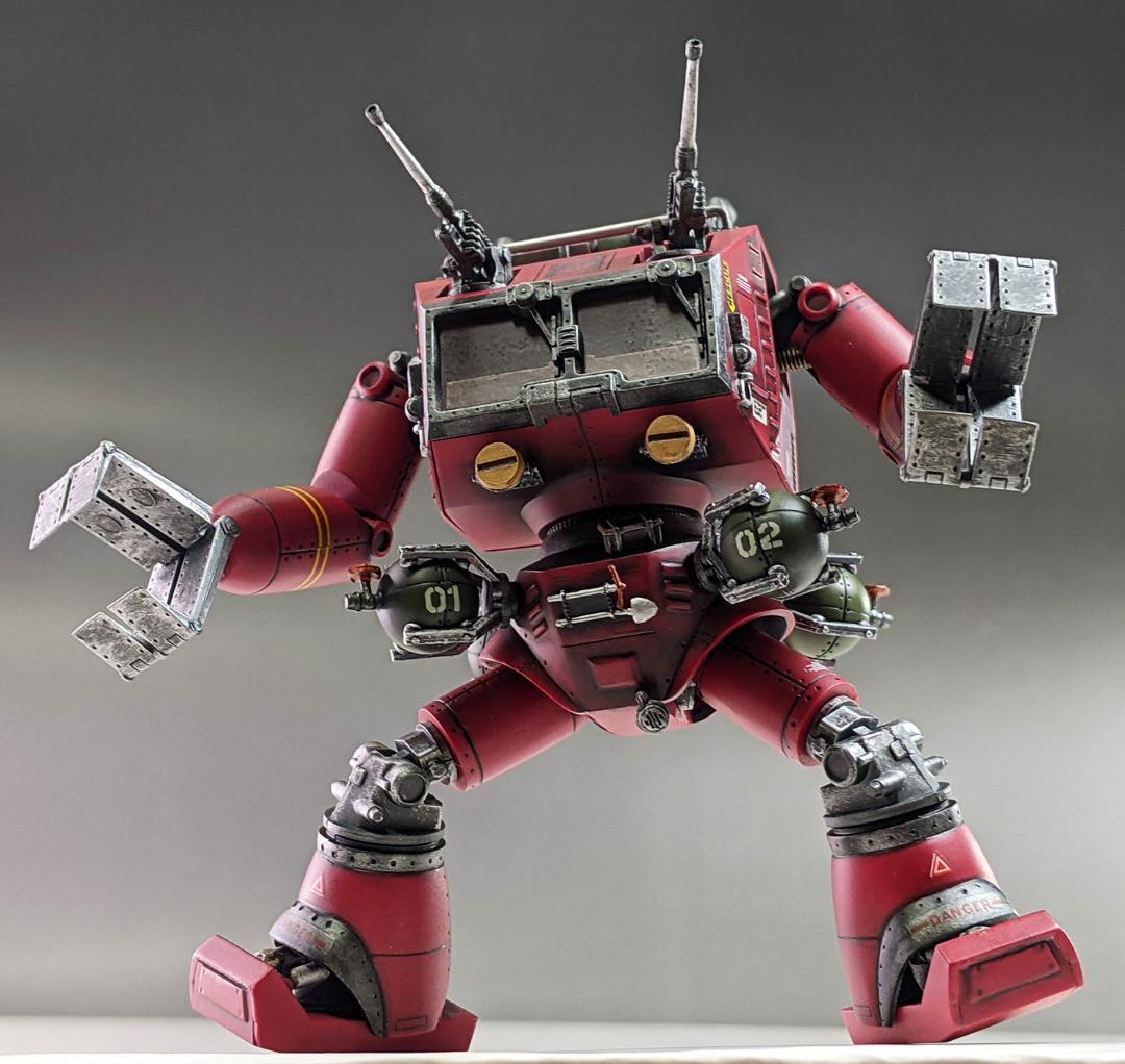 プラモデル　1/100 クラブタイプ（戦闘メカザブングル）組立塗装済