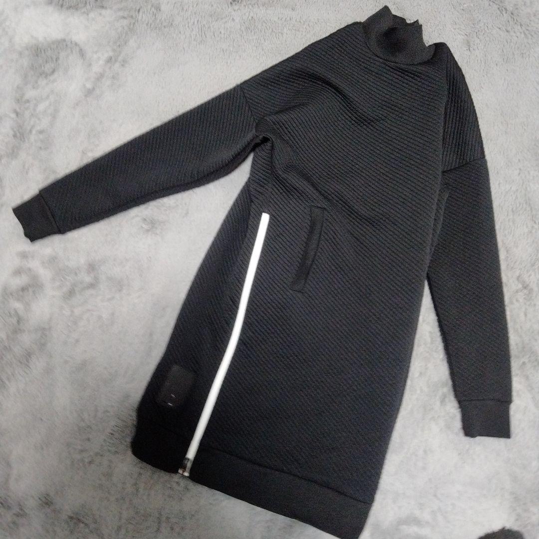 【極美品】PUMA♡型押し♡モックネック♡ワンピース♡LL　ゴルフ/スポーツ