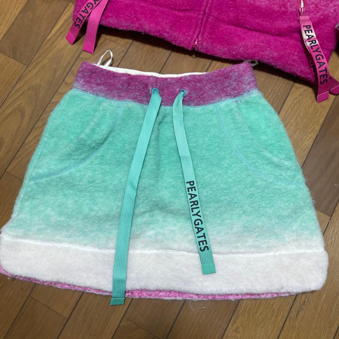 パーリーゲイツ　セットアップ　スカート　パーカー