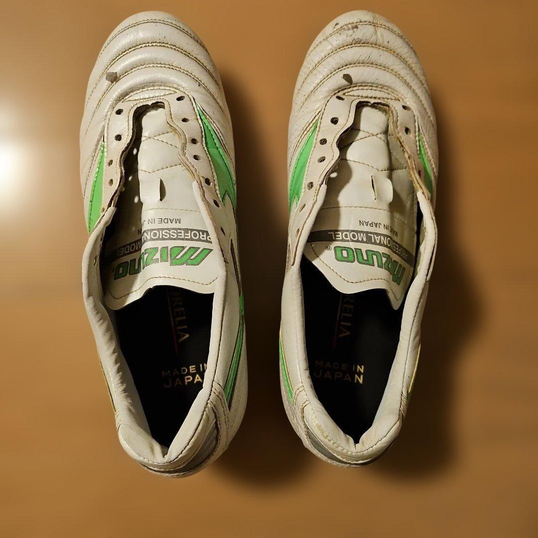 Mizuno モレリア2JAPAN サッカーシューズ ホワイト/グリーン