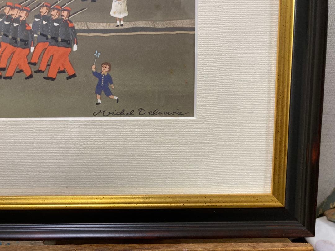 版画　大判リトグラフ　7月14日のパレード　[有名画家ドラクロア] 未使用