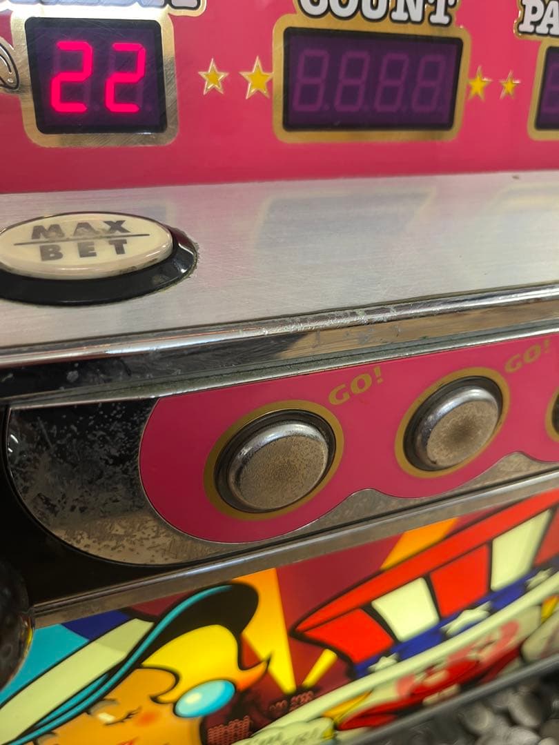 【実機】アイムジャグラー7 5号機　メダル付き　鍵付き　設定キー付き レア