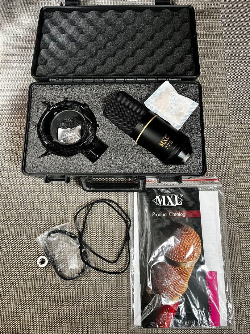 MXL770 マイクスタンド　ポップガード　アナログミキサーのセット