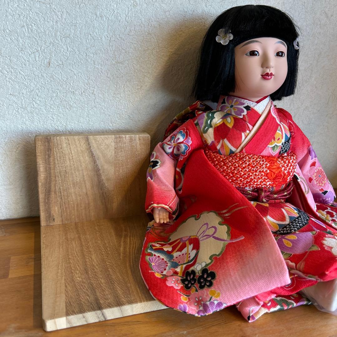 【新品】市松人形　手足を自由に動かせる　座り