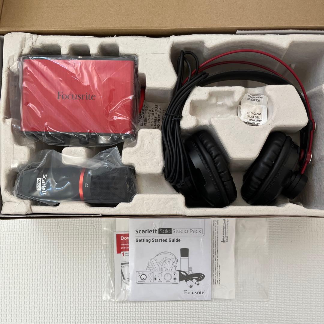 配信機器・PA機器・レコーディング機器 Focusrite Scarlett Solo Studio Pack