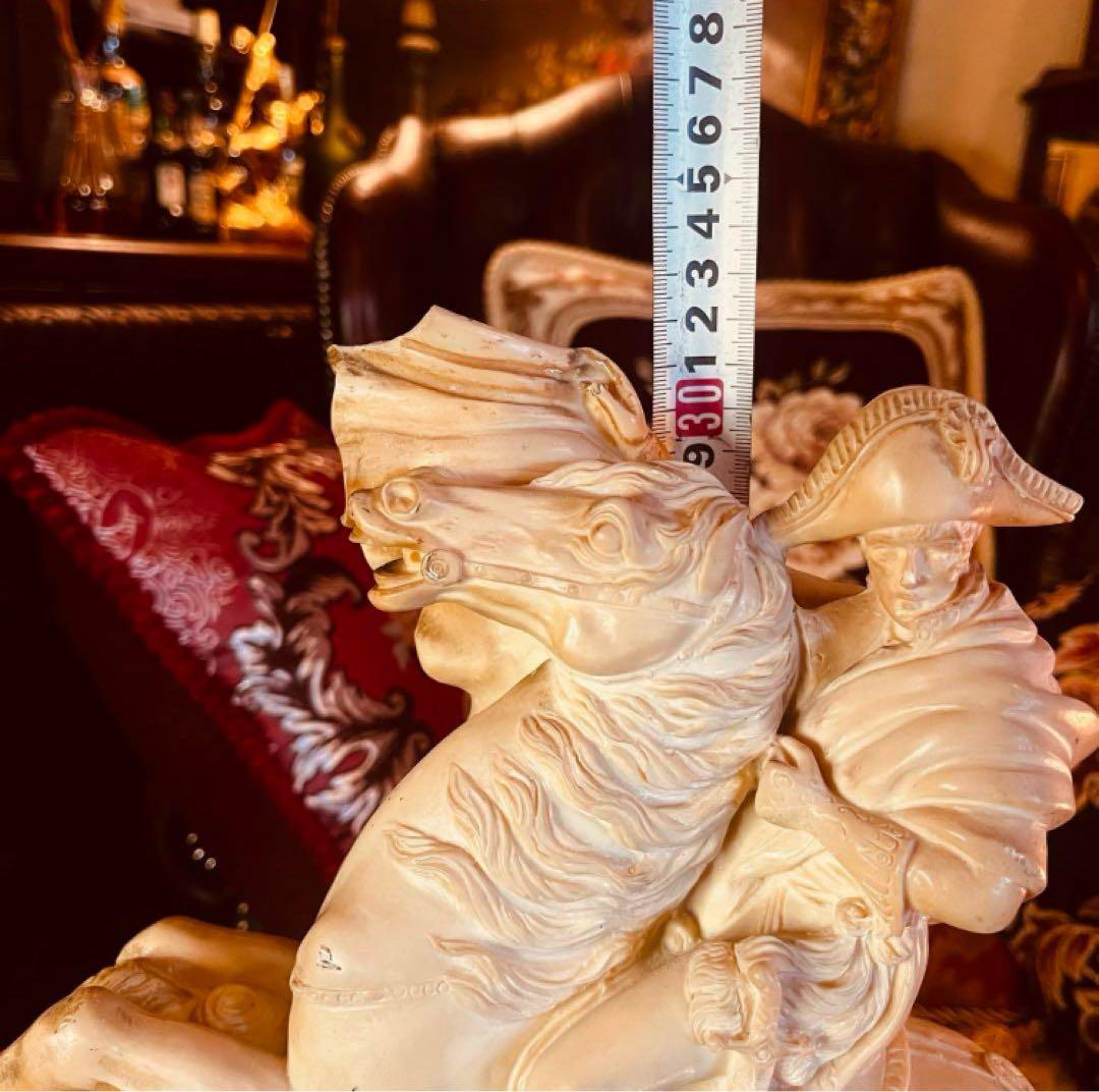 湯布院アンティーク イタリアサンティーニ 西洋彫刻 ナポレオンオブジェ置物ローマ