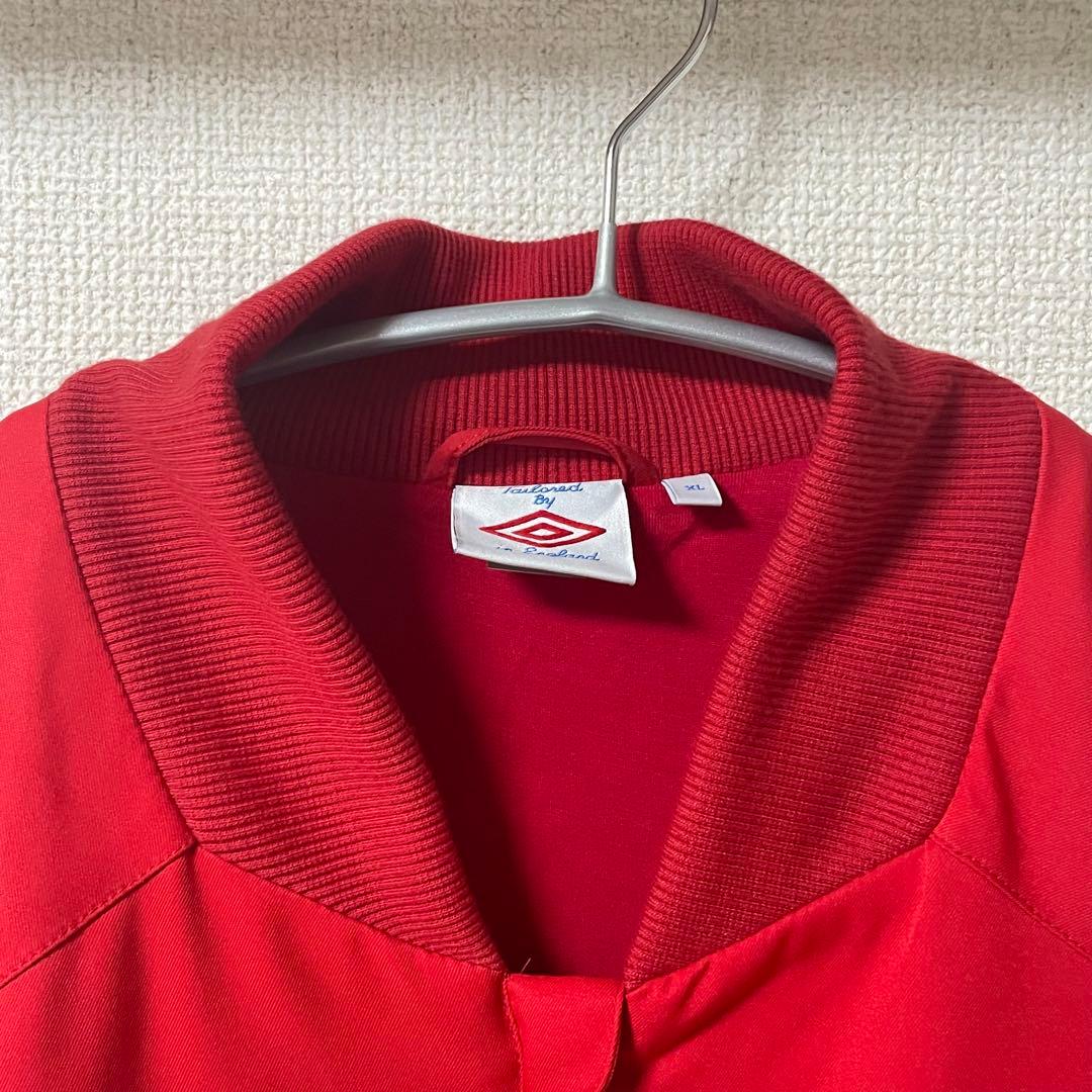 Umbro サッカー　イングランド代表　トラックジャケット　ナイロン　赤　XL