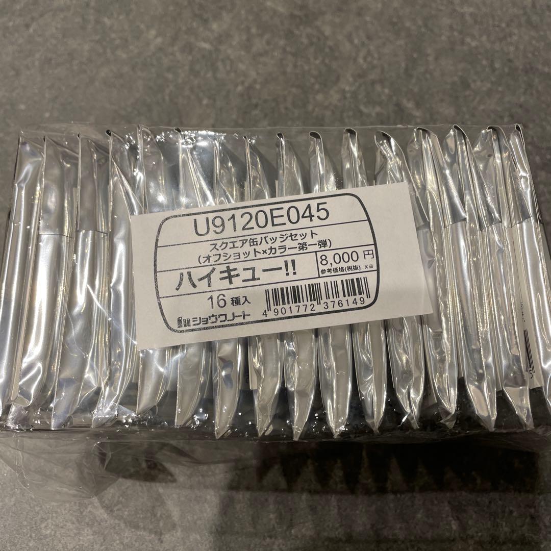 ハイキュー!! スクエア缶バッジ オフショット×カラー 第一弾 第二弾セット