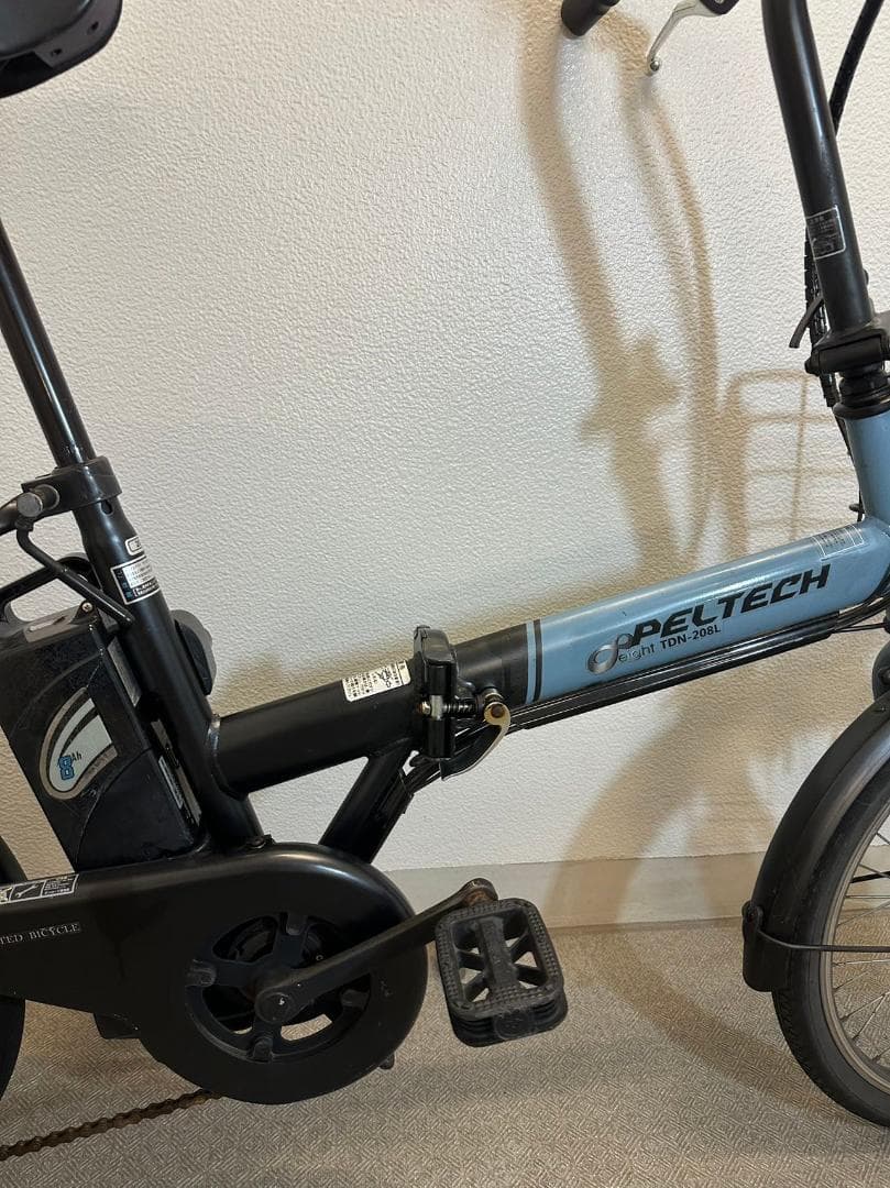 『配送可』ＰＥＬＴＥＣＨペルテック ＴＤＮ－２０８Ｌ折りたたみ電動アシスト自転車