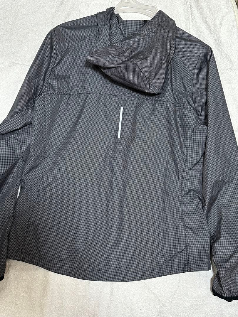 Nike フード付きジャケット グレー チェック柄