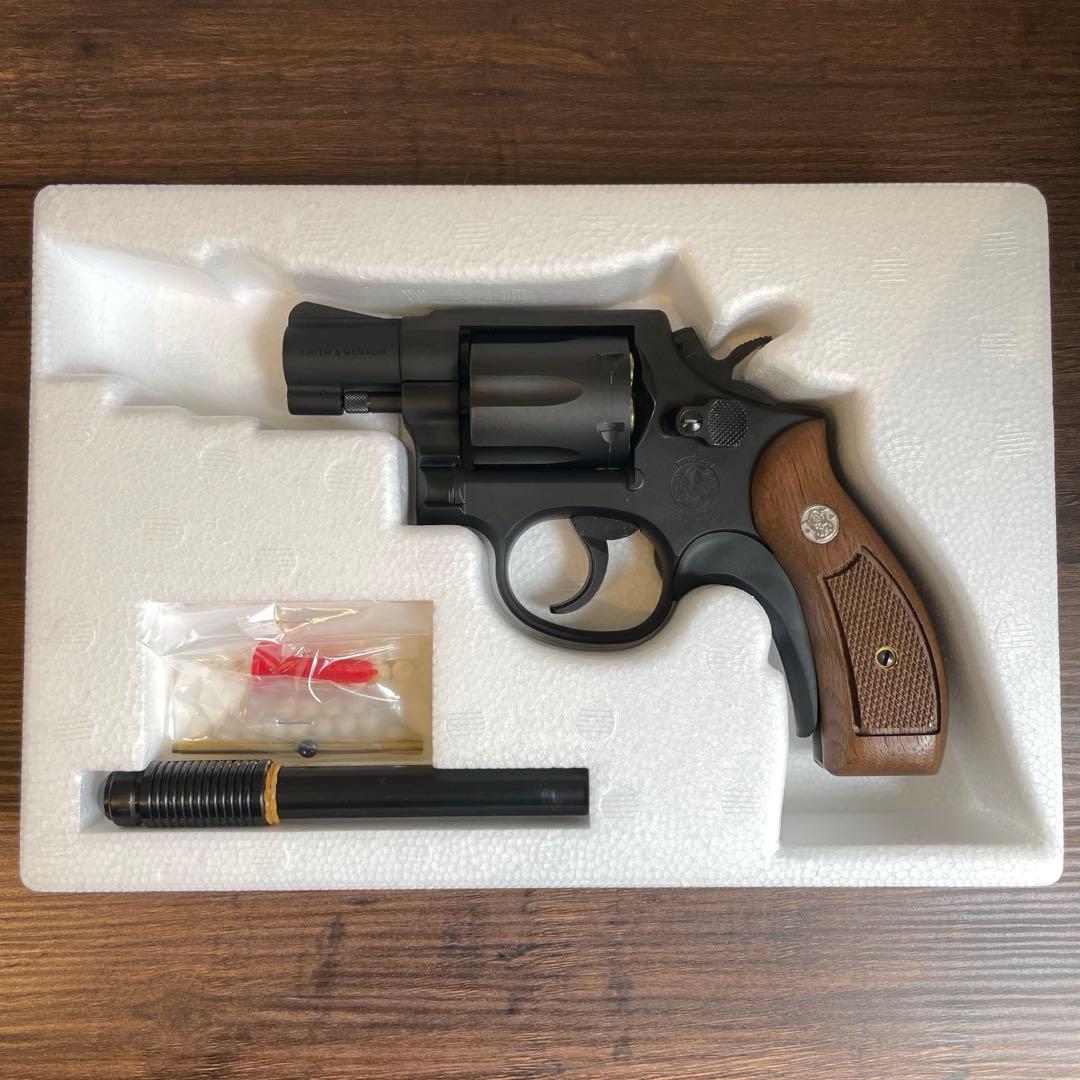 タナカワークス S&W M10 木製グリップ&アダプター付 ガスリボ