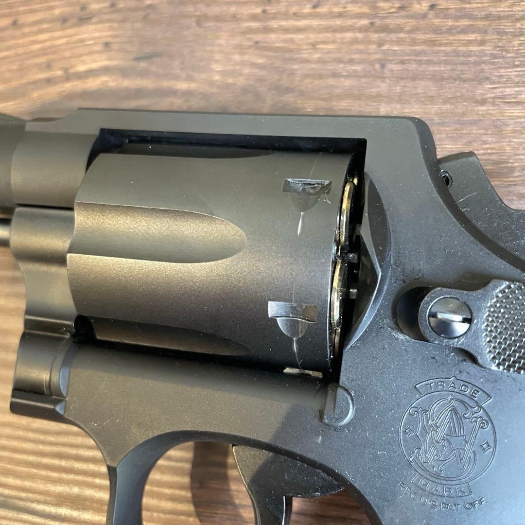 タナカワークス S&W M10 木製グリップ&アダプター付 ガスリボ