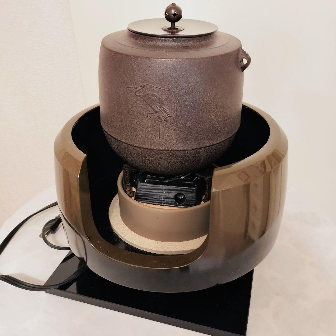 【美品】人間国宝 釜師 高橋敬典 筒釜　環付　共箱　共布　茶道具