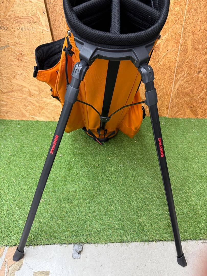 『美品』ブリーフィング　キャディバッグ オレンジ