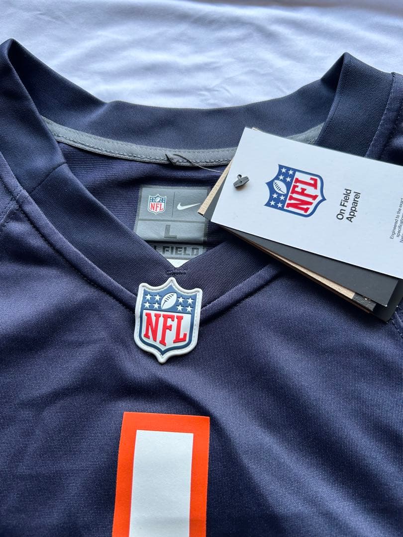 値下げ 新品未使用 NFL L ベアーズ ジャスティンフィールズ ゲームジャージ