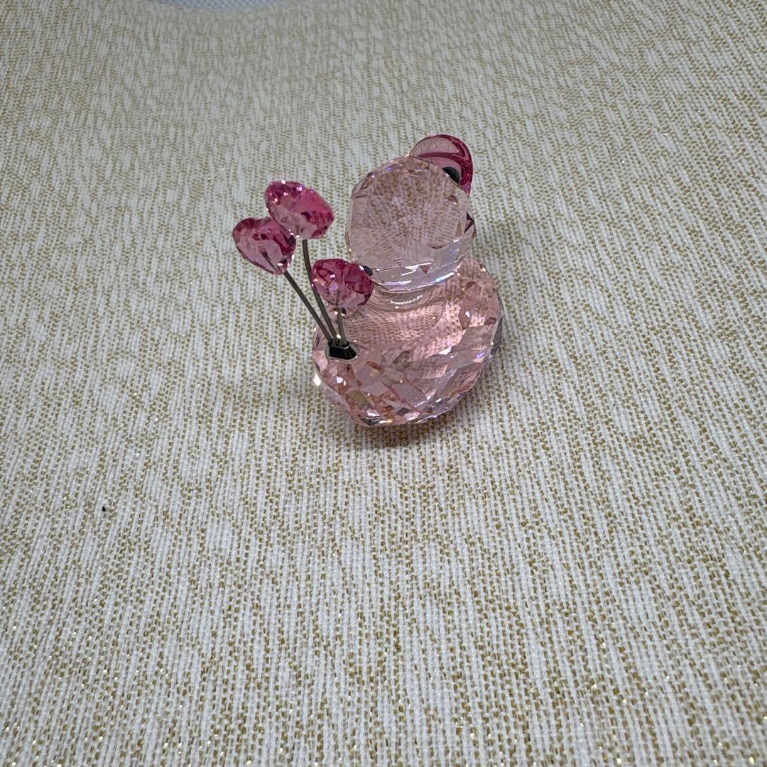 スワロフスキー ピンク ハッピーダック ハート