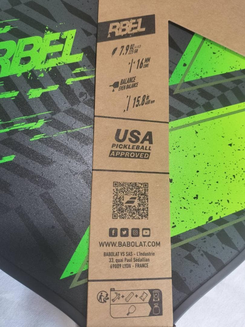 新品★バボラ　babolat ピックルボール　パドル　上級者モデル