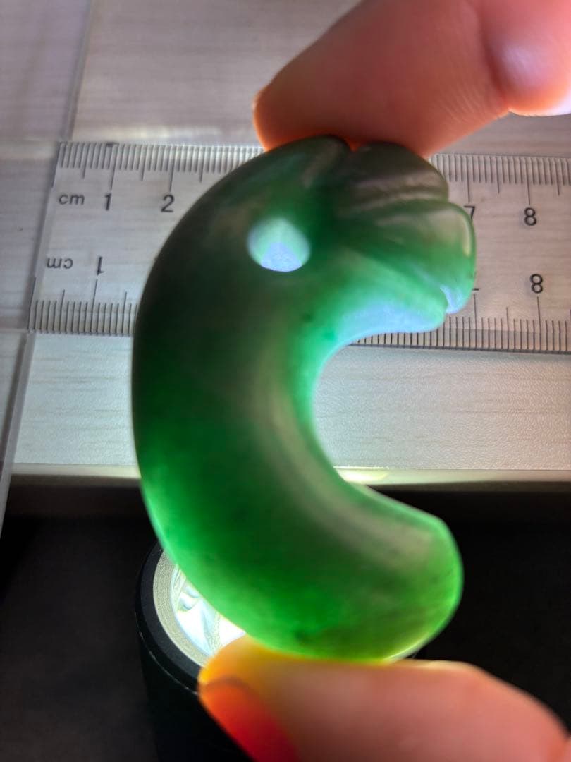 勾玉　出土品　出雲石　古墳期　希少　37g