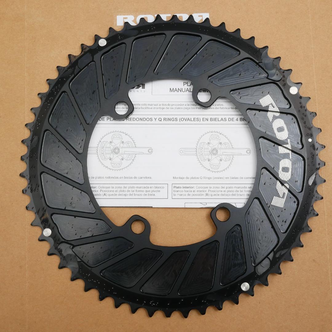 選手支給品 Rotor エアロラウンド アウターリング 56T シマノ対応 プロ