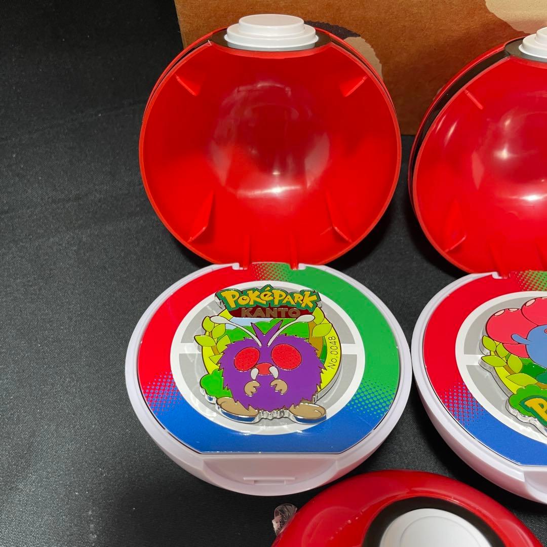 ポケパーク カントー ポケモンピンバッジ 5点＋＋モンスターボール＋袋セット