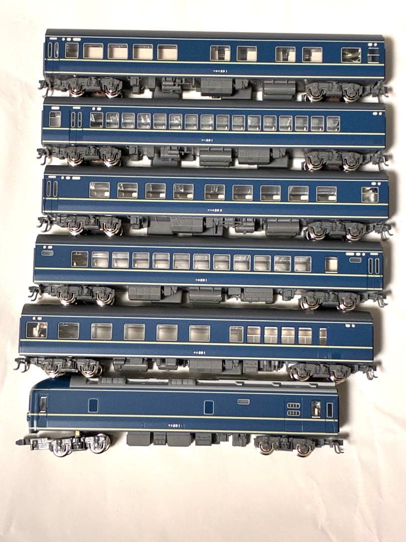 20系客車あさかぜ6両　kato ライト室内灯点灯確認済