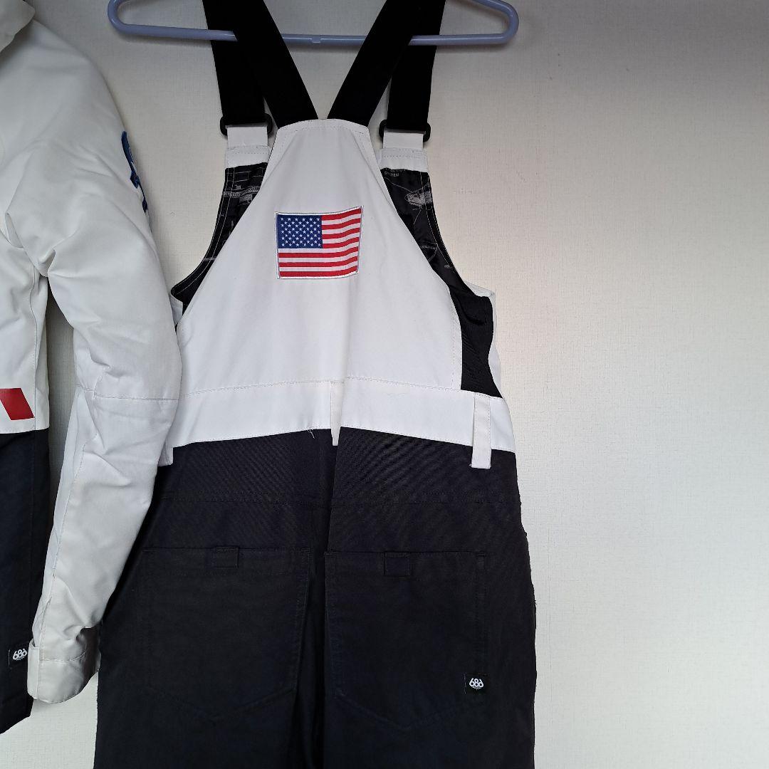 NASA スノーボードウェア 子ども用 ホワイト/ブラック