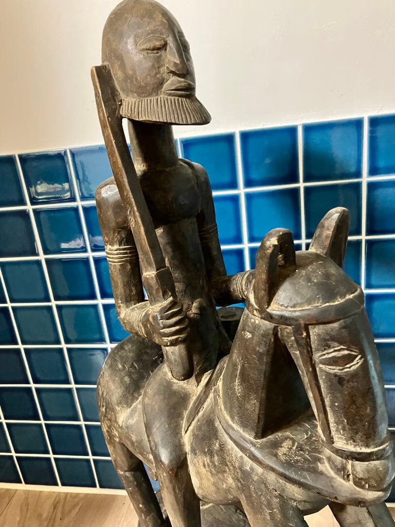 マリ　ドゴン族　木製オブジェ馬