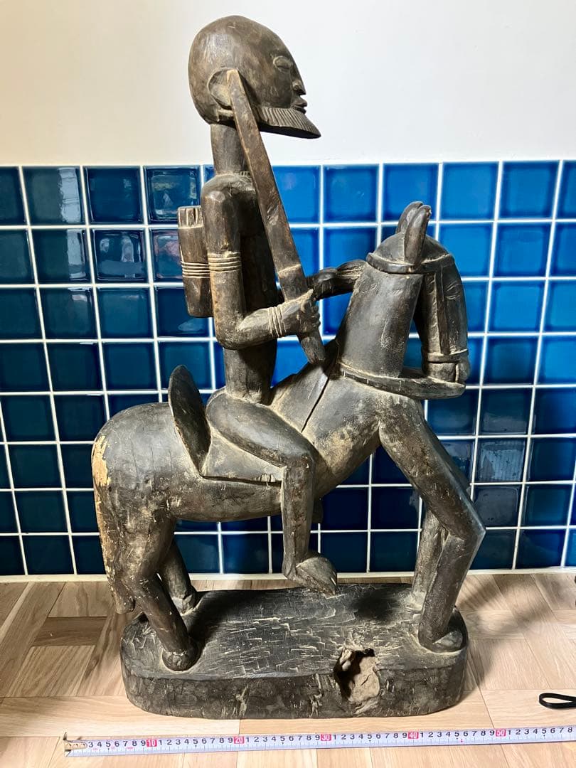 マリ　ドゴン族　木製オブジェ馬