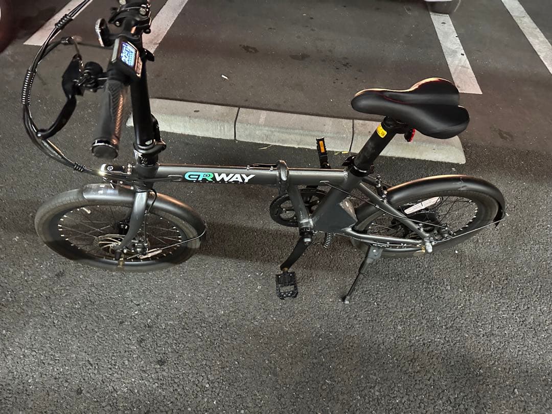 ※linola 　　ERWAY A-01 折りたたみ電動自転車 グレー