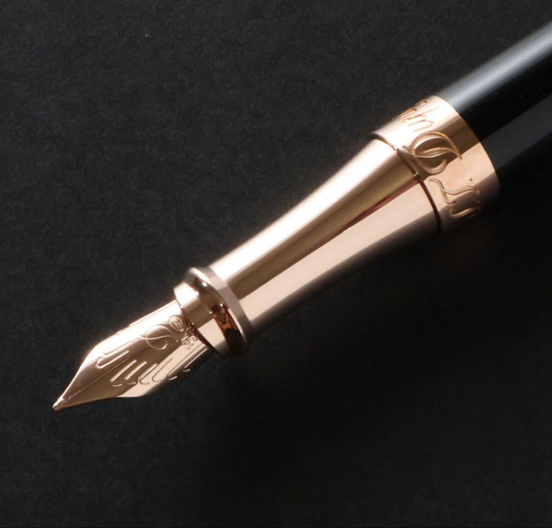 3849◆デュポン◆万年筆定価111,100円◆リベルテ～ブラックピンクゴールド