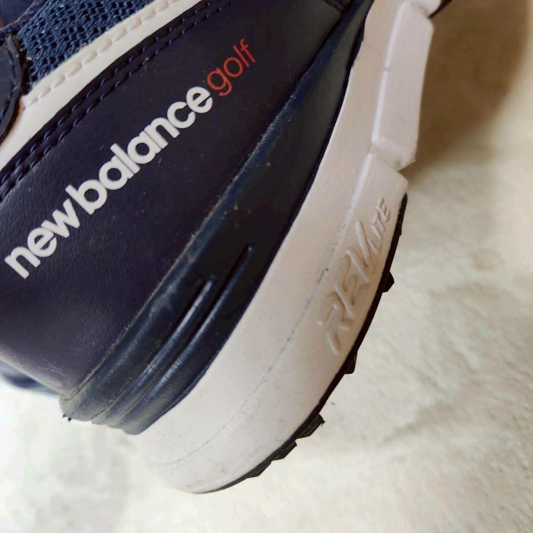 美品！ニューバランスゴルフ スパイクレスゴルフシューズ 24.5センチ ネイビー