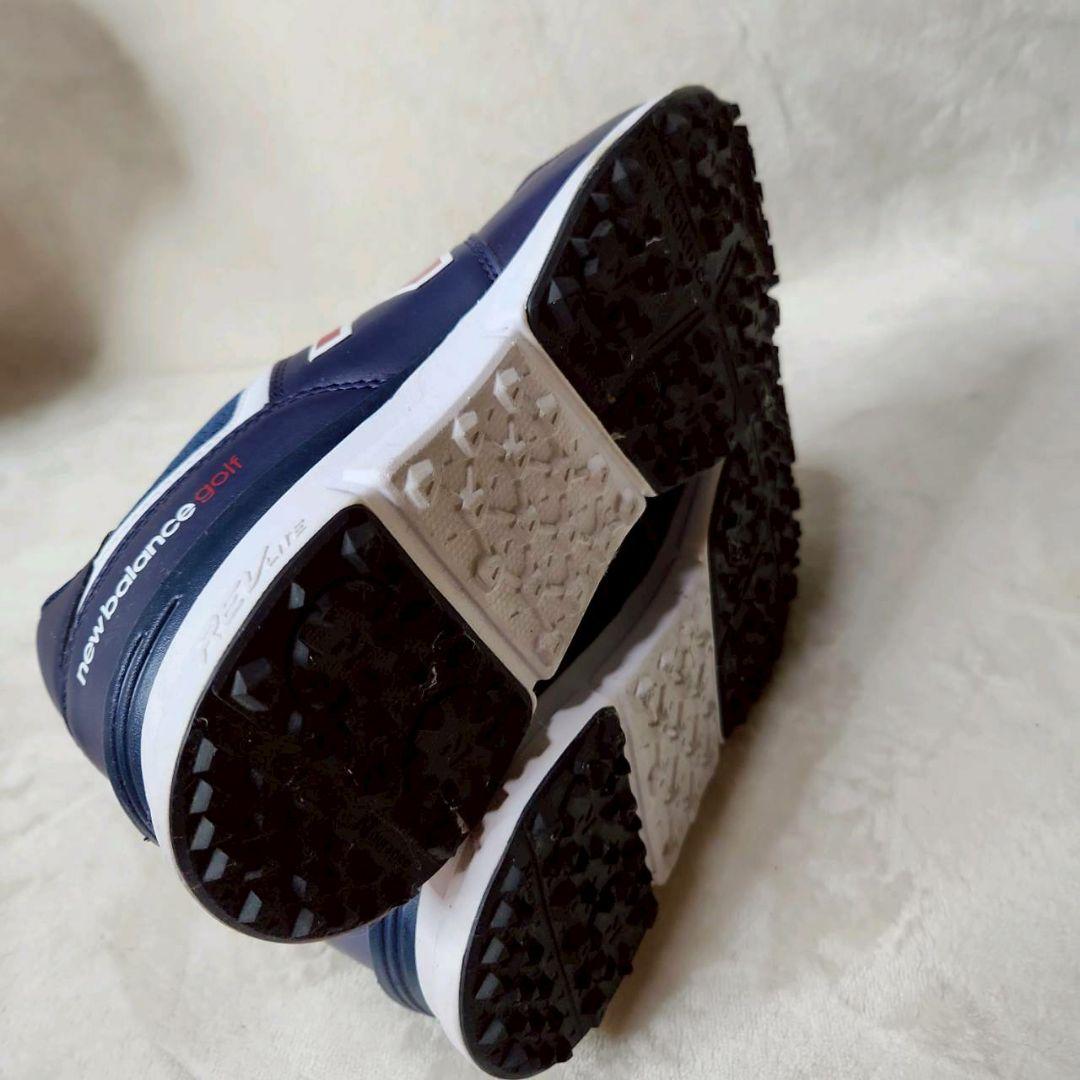 美品！ニューバランスゴルフ スパイクレスゴルフシューズ 24.5センチ ネイビー