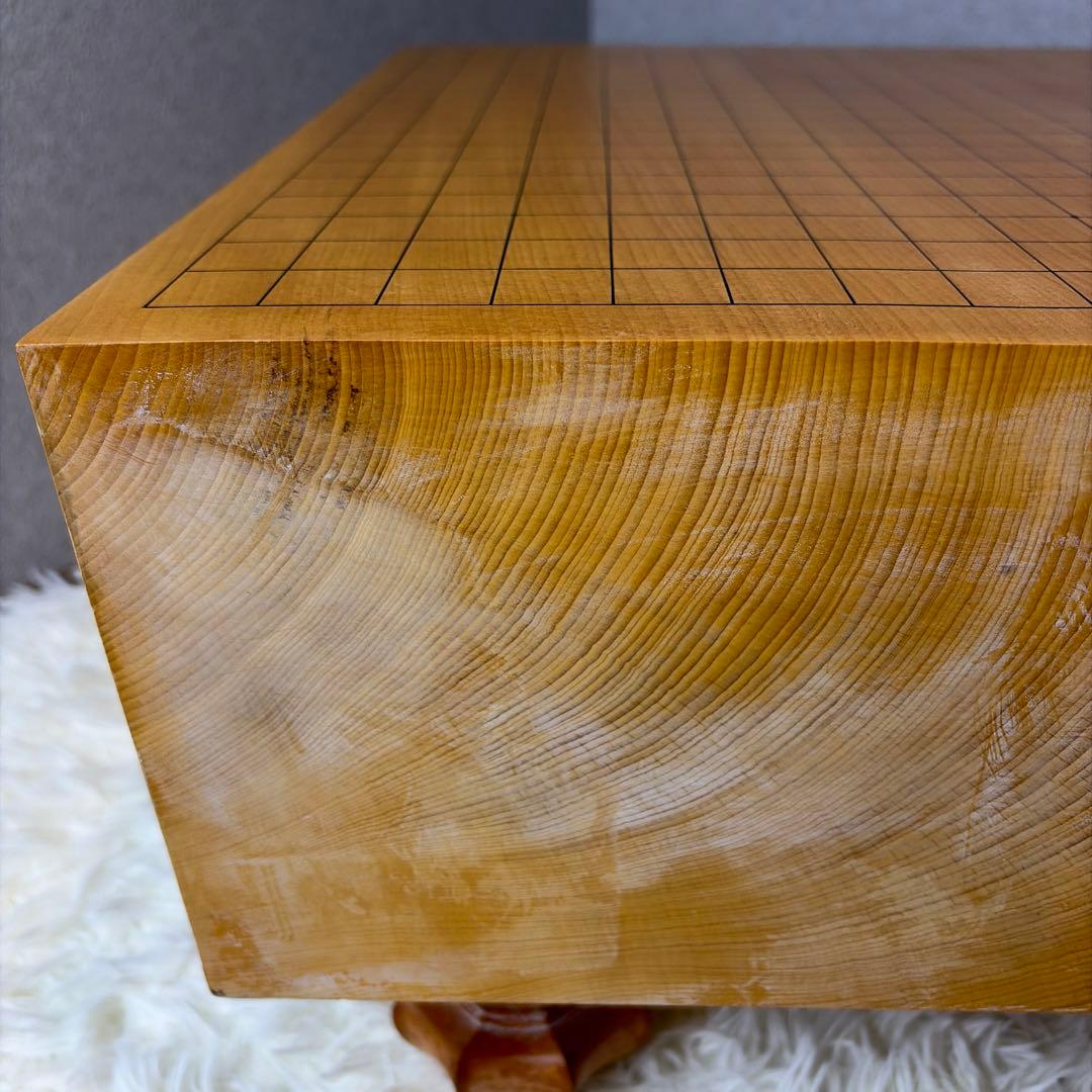 Baimei囲碁盤 本榧 天地柾目 ヘソ・脚付き 特大5.8寸