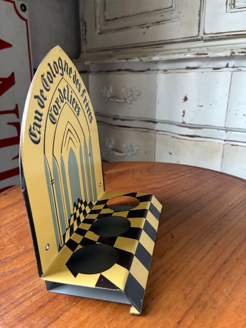 フランス　アンティーク　ホーロー　サイン　看板　ディスプレイ　パヒューム　ボトル