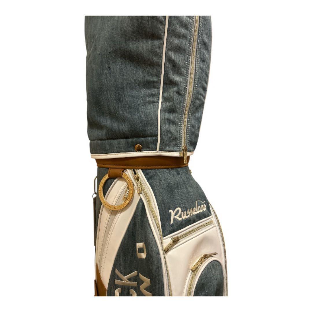 Russeluno NEO CLASSIC キャディーバック、ヘッドカバー3個