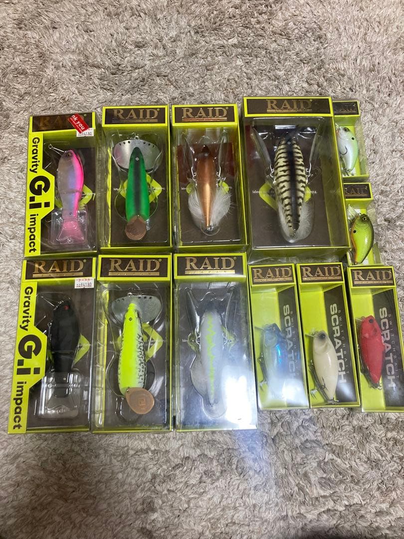 レイドジャパン　ビッグベイト　ルアー 12個セット⭐︎バラ売り不可⭐︎