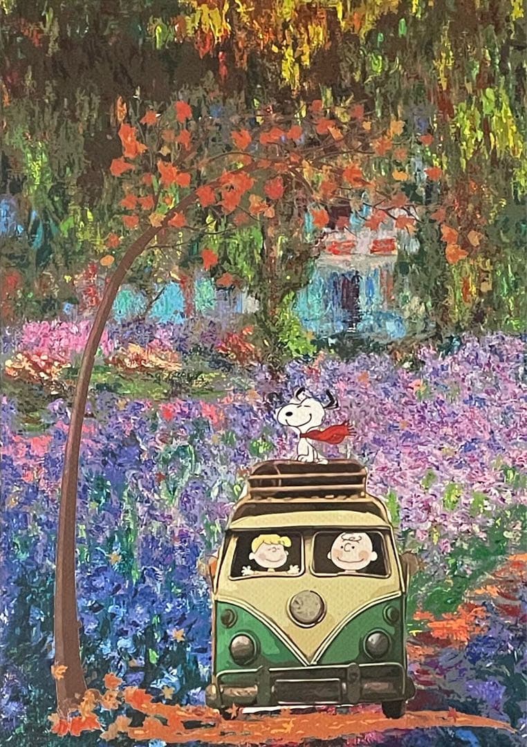 額付き(Wマット)/DEATH NYC/アートポスター/スヌーピー /モネ/