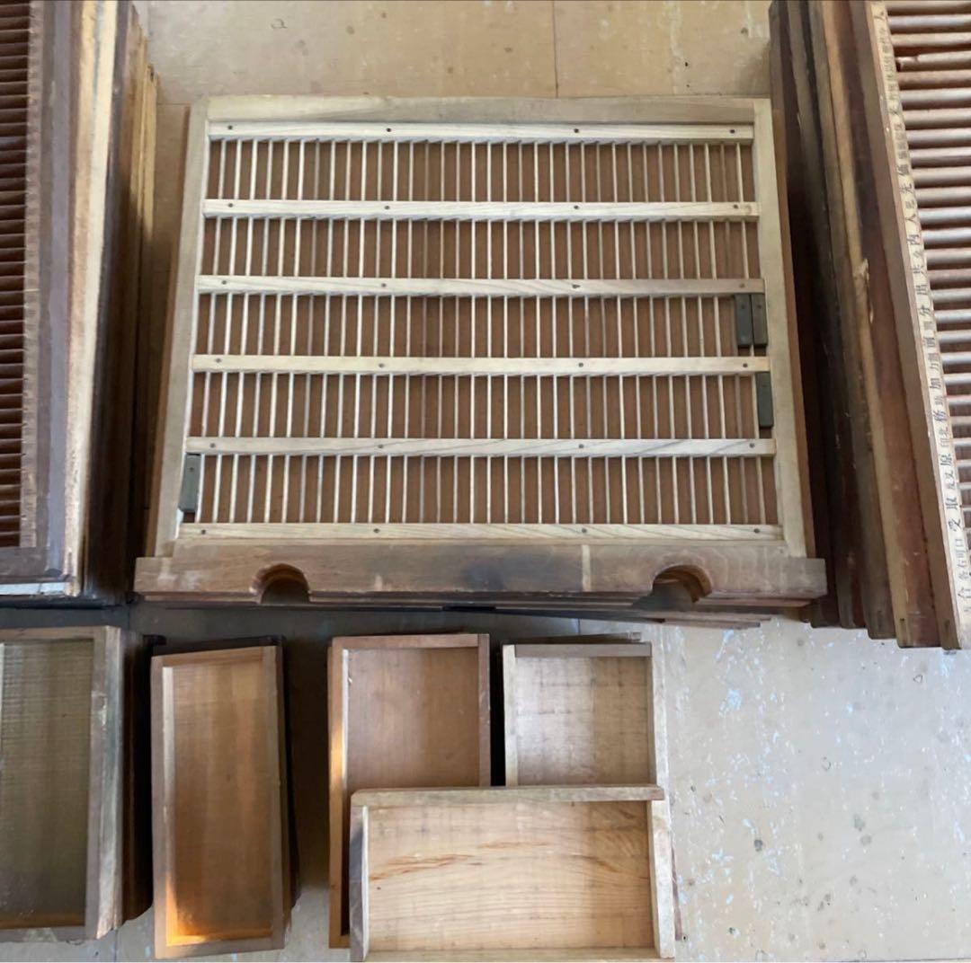 【ゲリラセット】活版印刷所から出た木のもの　色々　50個くらい-5【活版印刷】