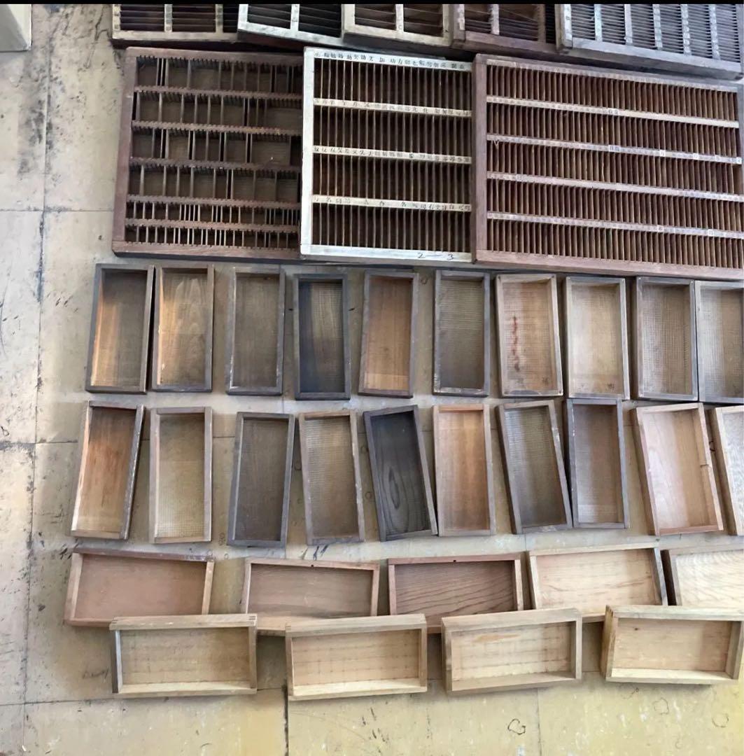 【ゲリラセット】活版印刷所から出た木のもの　色々　50個くらい-5【活版印刷】