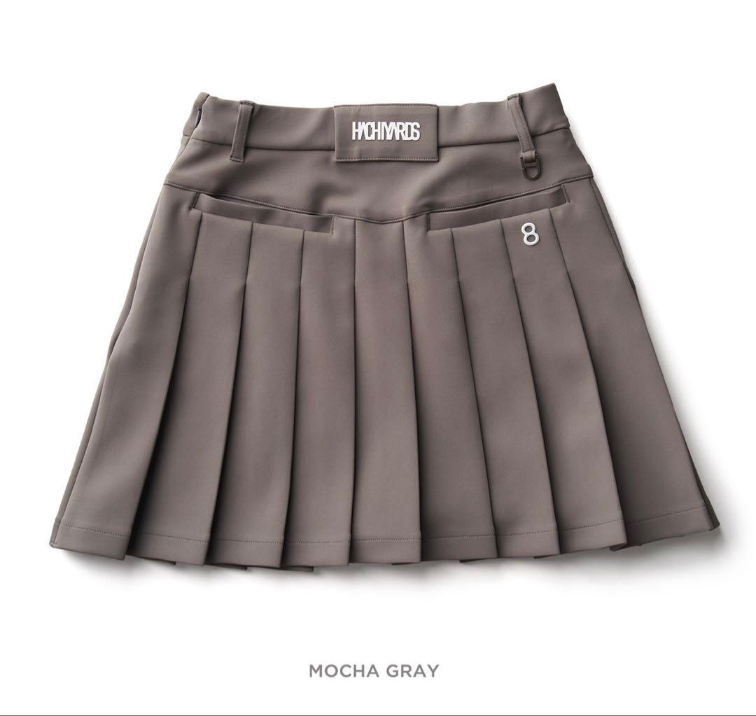 モカグレー プリーツスカート　Lサイズ