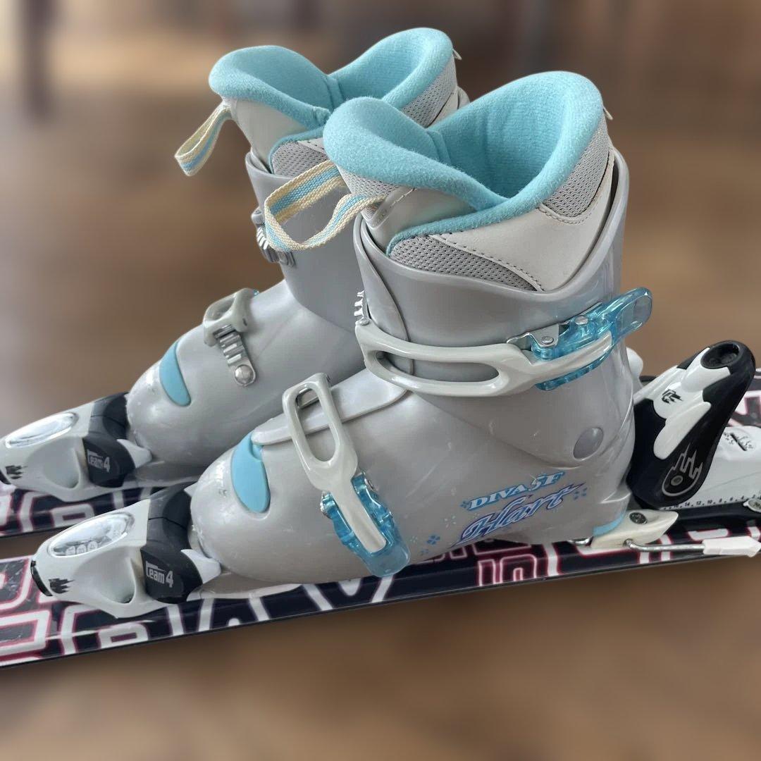 ジュニアスキー　KAZAMA スキーストックブーツ3点セット