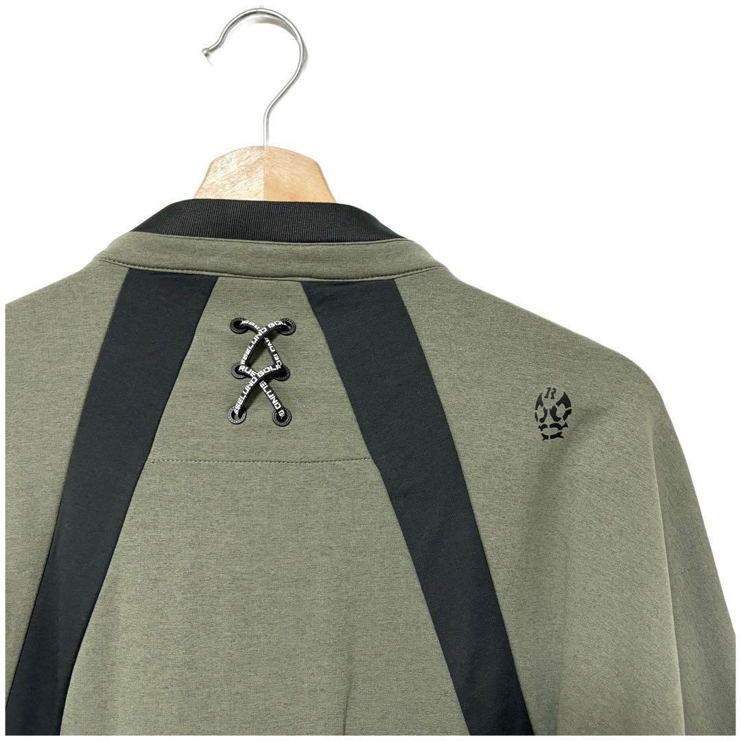 ラッセルノ ゴルフ ライトウェイト ジャージ デルタ ダブルニット カーキ XL