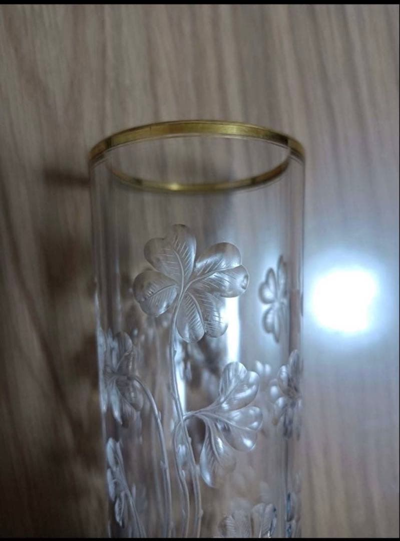 オールドバカラ花瓶　アンティーク