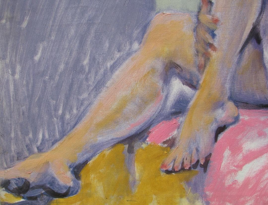 ☆決算☆作者不詳「裸婦」P15号油彩,掘り出し物かも！