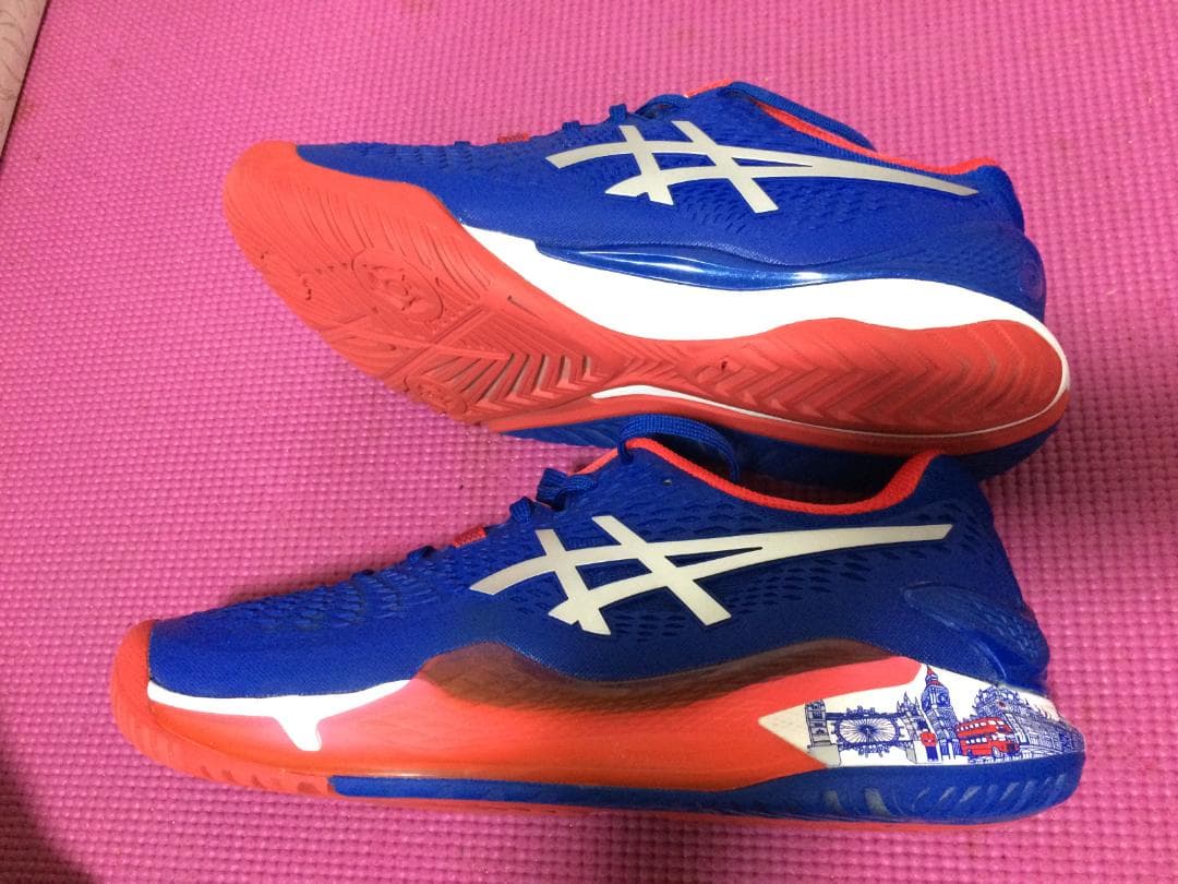 アシックスゲルレゾリューション9　LIMITED EDITION 青×赤ロンドン