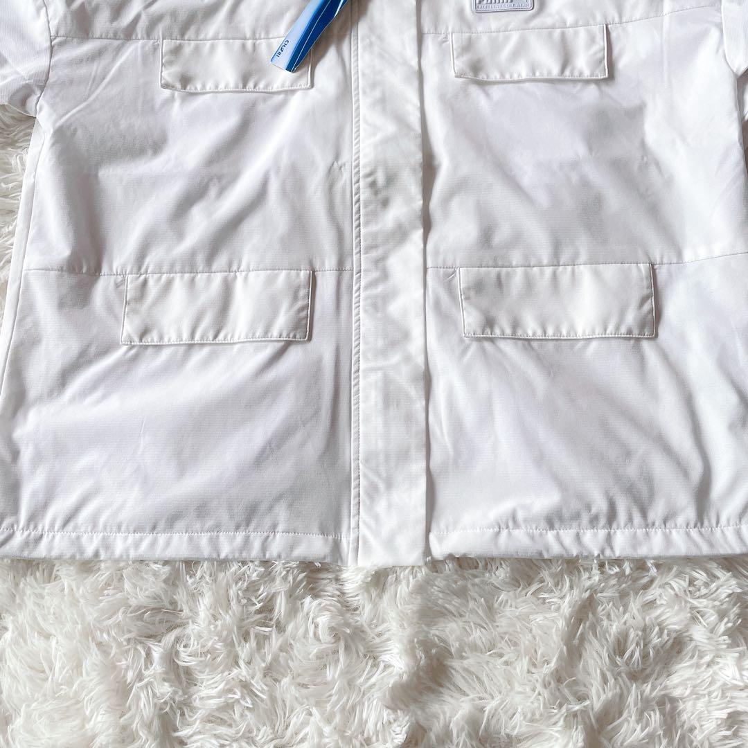 新品PUMA プーマ TEXBRID ゴルフジャケット L 白 ノーカラー